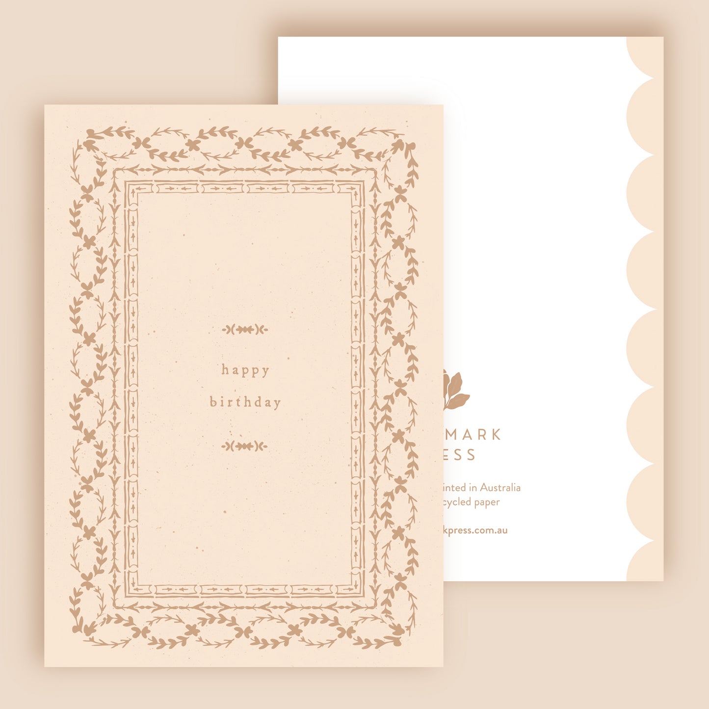 Happy Birthday Ornate Greeting Card